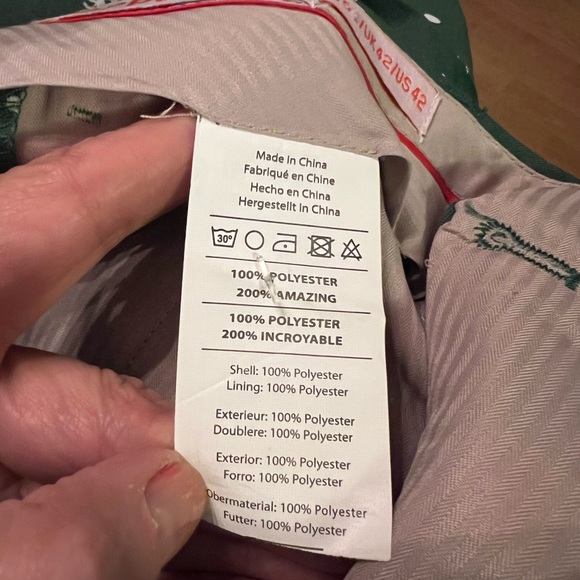 NEW OPPOSuit Men’s Santa and candy cane Ugly Holiday Pants. Sz 42z Green. - Picture 10 of 10